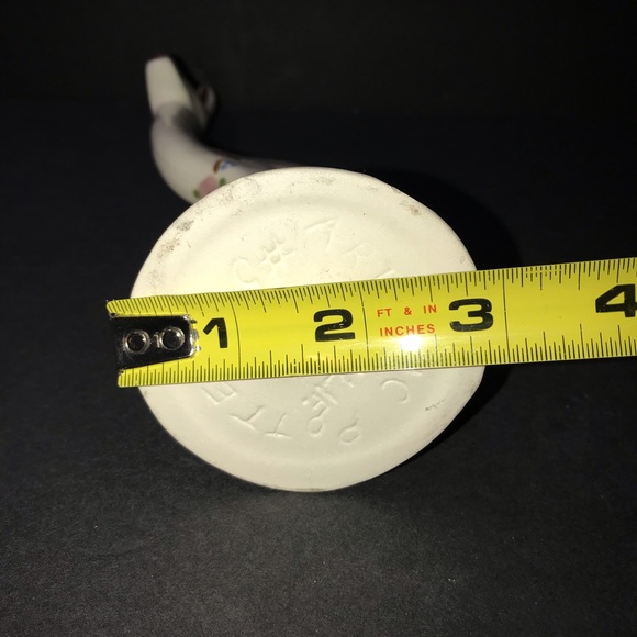 Vintage Artistic California Pottery Ceramic Deer Figurine With Flowers - Picture 10 of 12